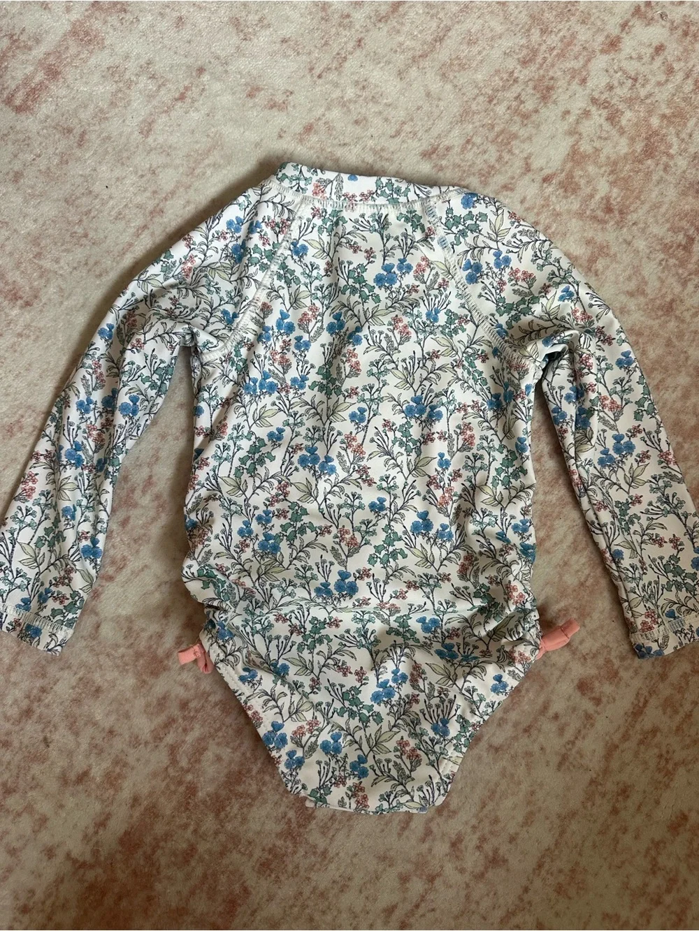 Baby girl floral NEW rash-guard swimsuit 12 month